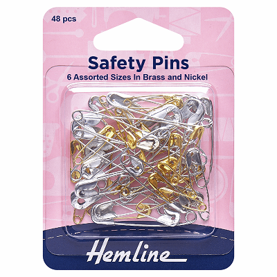 H415.99 Safety Pins: Assorted Value Pack: 48 Pieces.. 